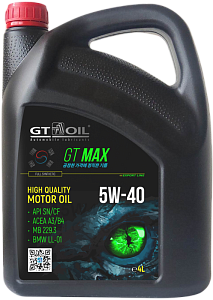 GT MAX SAE 5W-40 API SN/CF
